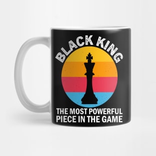 Black King, The most Powerful Piece in the Game, Black Man, Black History Mug